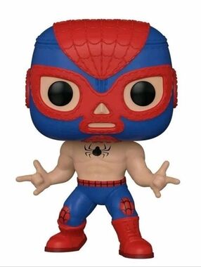 New Funko Pop! El Aracno Marvel Lucha Libre Edition Bobblehead #706 Blue And Red